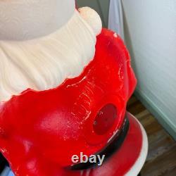 Vintage 1968 Empire Santa Claus Blow Mold 46 Green Toy Sack Christmas Lighted Vintage 1968 Empire Santa Claus Blow Mold 46 Green Toy Sack Christmas Lighted