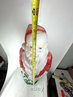 Vintage 1968 Empire Santa Claus Blow Mold 46 with Toy Sack Christmas Lighted