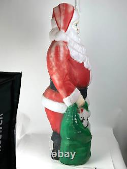 Vintage 1968 Empire Santa Claus Blow Mold 46 with Toy Sack Christmas Lighted