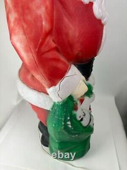 Vintage 1968 Empire Santa Claus Blow Mold 46 with Toy Sack Christmas Lighted