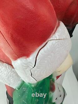 Vintage 1968 Empire Santa Claus Blow Mold 46 with Toy Sack Christmas Lighted