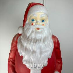 Vintage 1968 Empire Santa Claus Blow Mold 46 with Toy Sack Christmas Lighted