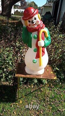 Vintage 1971 Empire Frosty The Snowman Christmas Yard Decor Blow Mold 34Works