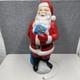 Vintage 1971 Empire Santa Claus Blow Mold 33 Blue Present Christmas Light Works
