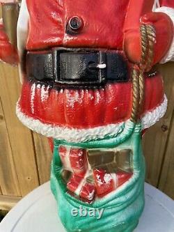 Vintage 1973 Dapol Plastics Santa Claus Blowmold 32 Tall MUST SEE