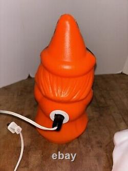 Vintage 1981 Carolina Enterprises Inc Halloween Blow Mold Witch & Ghost 9.5