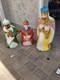 Vintage 1982 Carolina Enterprise Blow Mold Christmas Nativity 3 Wise Men Kings