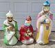 Vintage 1982 Empire Christmas Nativity 35 Blow Mold 3 Wise Men Kings