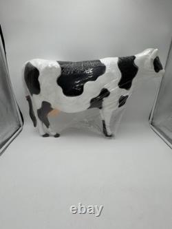 Vintage 1990 Union Products Don Featherstone Illuminated Dairy Cow Blow Mold New