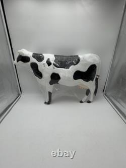 Vintage 1990 Union Products Don Featherstone Illuminated Dairy Cow Blow Mold New