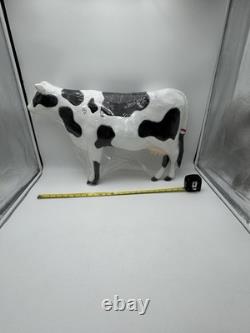 Vintage 1990 Union Products Don Featherstone Illuminated Dairy Cow Blow Mold New