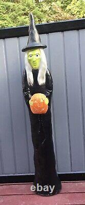 Vintage 1994 Union Don Featherstone Halloween Witch Light 3 FT Blow Mold