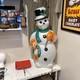 Vintage 1995 40 Tpi Snowman Christmas Wreath Blow Mold