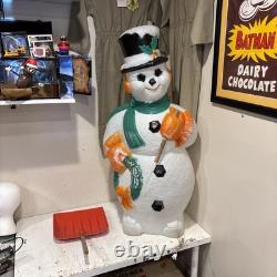 Vintage 1995 40 TPI Snowman Christmas Wreath Blow Mold