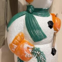 Vintage 1995 40 TPI Snowman Christmas Wreath Blow Mold
