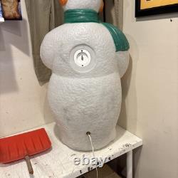 Vintage 1995 40 TPI Snowman Christmas Wreath Blow Mold
