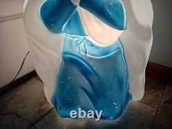 Vintage 1995 Empire Lighted Nativity Blow Mold Mary 26.5 Tall