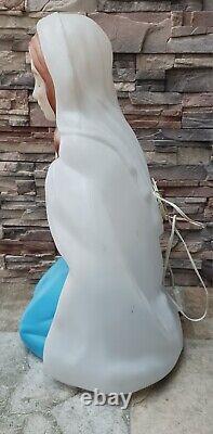 Vintage 1995 Empire Lighted Nativity Blow Mold Mary 26.5 Tall