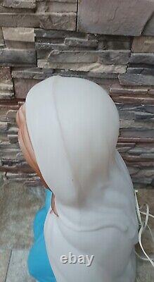 Vintage 1995 Empire Lighted Nativity Blow Mold Mary 26.5 Tall