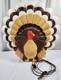 Vintage 1995 Thanksgiving Turkey Blow Mold Signed Dawn Featherstone Withlight