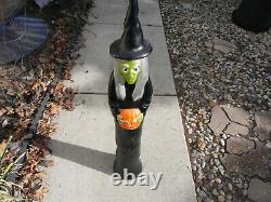 Vintage 1995 Union Don Featherstone Halloween Witch Light 3 FT Blow Mold
