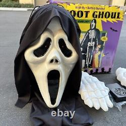 Vintage 1996 Fun World 6FT GHOUL Halloween Decoration LED SCREAM GHOSTFACE NIB