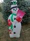 Vintage 1996 Tpi Frosty Snowman Blow Mold Christmas Lighted Decor With Shovel