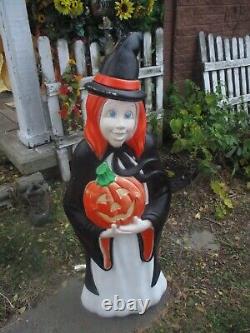 Vintage 1997 Grand Venture Blow Mold Witch Halloween 40 ½ tall Made in USA