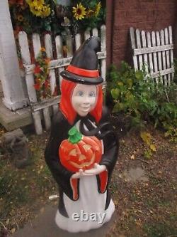Vintage 1997 Grand Venture Blow Mold Witch Halloween 40 ½ tall Made in USA