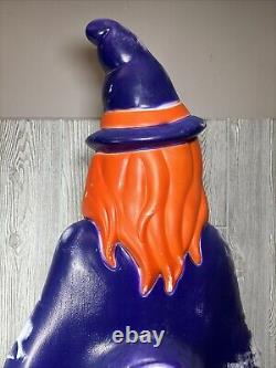 Vintage 1997 Grand Venture Blow Mold Witch Pumpkin Halloween 40 USA Seasonal