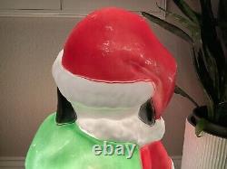 Vintage 1999 Santa's Best Snoopy Peanuts Christmas Blow Mold 32 Inch