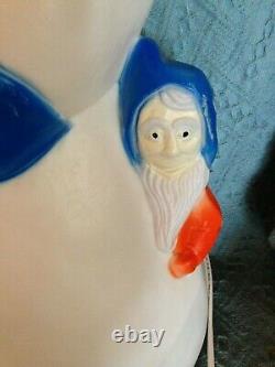 Vintage 1999 Signed Don Featherstone Union 30 Snowman And Friends Blow Mold