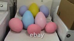 Vintage 20 Piece Christmas-easter-& Halloween Blowmold Lot Yard Decor