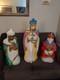 Vintage 3 Wise Men Three Kings Blow Mold Christmas Nativity Empire