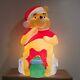 Vintage 33 Disney Christmas Blow Mold Winnie The Pooh Santa's Best Honey Pot