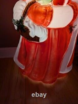 Vintage 40 Santa's Best Mrs. Santa Claus Christmas Blow Mold