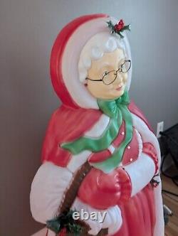 Vintage 40 Santa's Best Mrs. Santa Claus Christmas Blow Mold