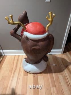 Vintage 41 Santa's Best Taz Tasmanian Christmas Santa Blow Mold Rare READ Vintage 41 Santa's Best Taz Tasmanian Christmas Santa Blow Mold Rare READ