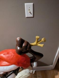 Vintage 41 Santa's Best Taz Tasmanian Christmas Santa Blow Mold Rare READ Vintage 41 Santa's Best Taz Tasmanian Christmas Santa Blow Mold Rare READ
