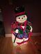 Vintage 43 Santa's Best Snowman Lighted Christmas Blow Mold Large Decor