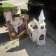 Vintage 45 Tall Illuminated Church With Steeple Blow Mold Christmas