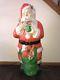 Vintage 46 Christmas Poloron Whispering Santa Lighted Blow Mold Yard Decoration