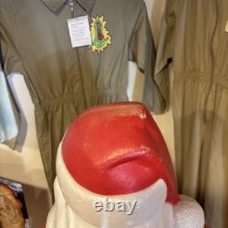 Vintage 46 Empire Blow Mold Lighted Santa withGreen Sack Marked 1968 Nice