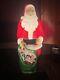 Vintage 46 Empire Santa Blow Mold Green Toy Sack Christmas Decor Yard