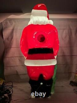 Vintage 46 SANTA CLAUSE Empire Blow Mold CHRISTMAS with sack of toys