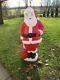 Vintage 5 Foot Santa Claus General Foam Plastic Blow Mold Light Up Decoration