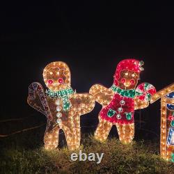 Vintage 5 Piece Gingerbread House & Family XMAS Display Outdoor Light Up READ Vintage 5 Piece Gingerbread House & Family XMAS Display Outdoor Light Up READ