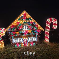 Vintage 5 Piece Gingerbread House & Family XMAS Display Outdoor Light Up READ Vintage 5 Piece Gingerbread House & Family XMAS Display Outdoor Light Up READ