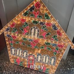 Vintage 5 Piece Gingerbread House & Family XMAS Display Outdoor Light Up READ Vintage 5 Piece Gingerbread House & Family XMAS Display Outdoor Light Up READ