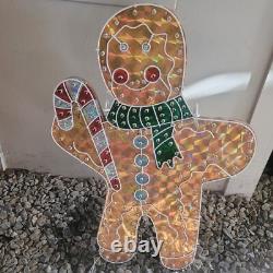 Vintage 5 Piece Gingerbread House & Family XMAS Display Outdoor Light Up READ Vintage 5 Piece Gingerbread House & Family XMAS Display Outdoor Light Up READ